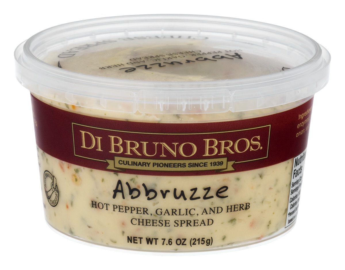 slide 1 of 1, Di Bruno Bros. Hot Peppers, Garlic and Herb Cheese Spread Abbruzze, 7.6 oz