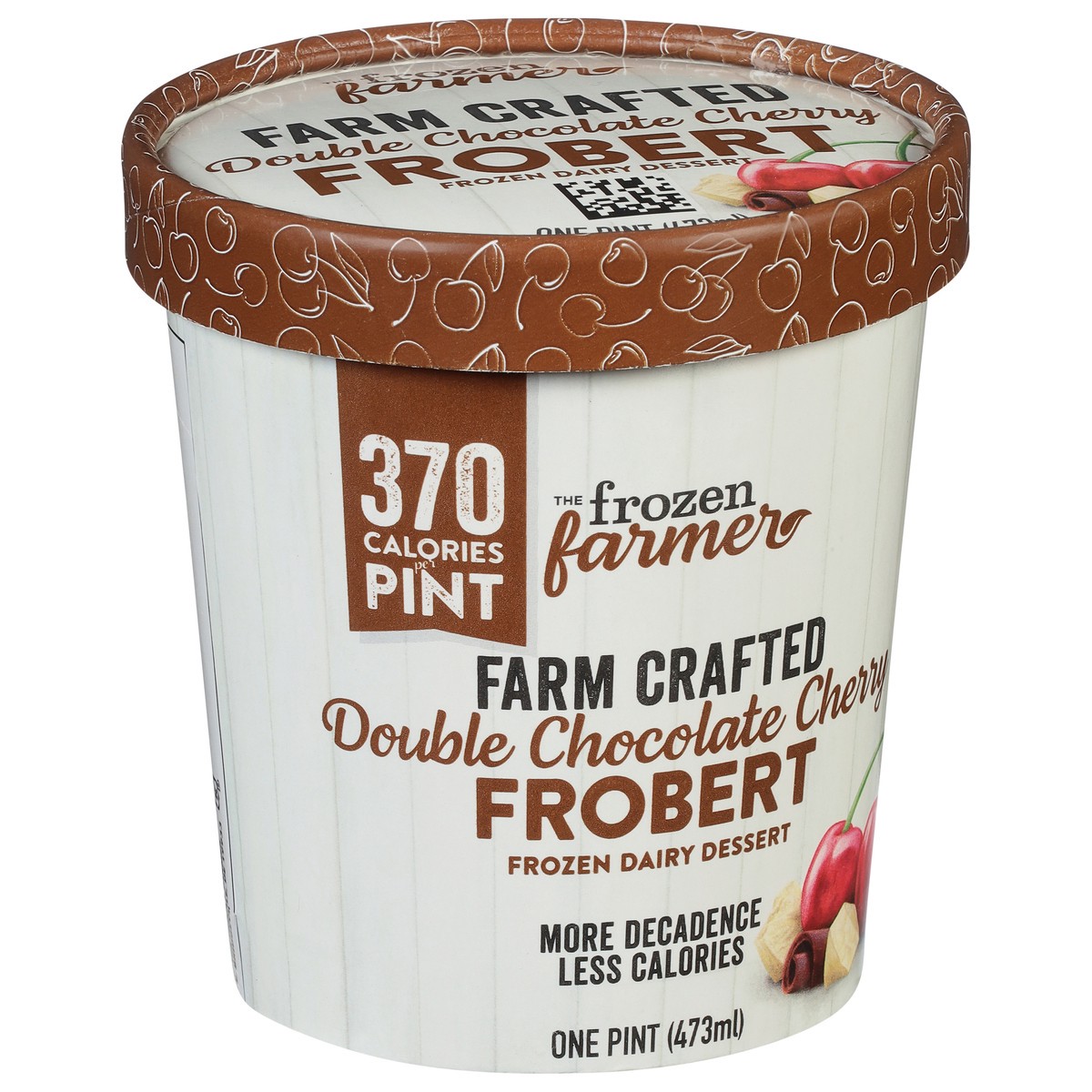 slide 2 of 9, The Frozen Farmer Farm Crafted Double Chocolate Cherry Frobert Frozen Dairy Dessert 1 pt, 1 pint