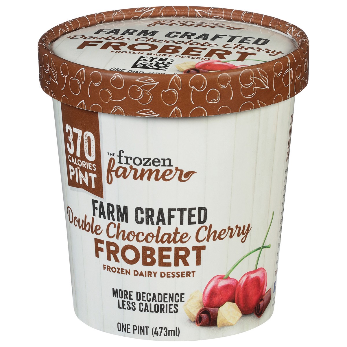 slide 3 of 9, The Frozen Farmer Farm Crafted Double Chocolate Cherry Frobert Frozen Dairy Dessert 1 pt, 1 pint