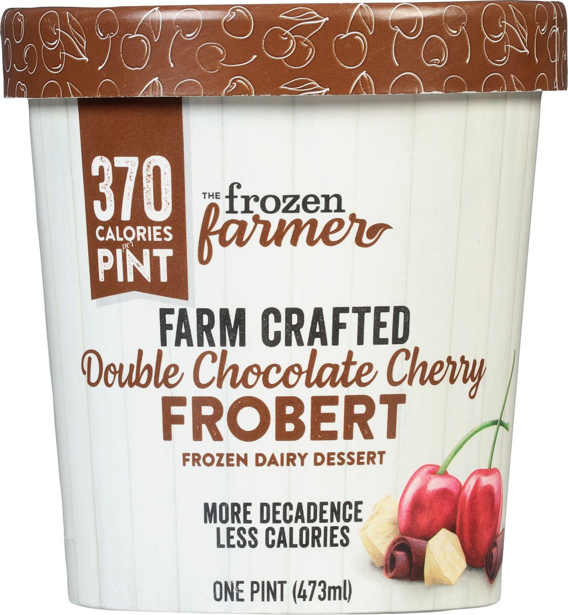 slide 6 of 9, The Frozen Farmer Farm Crafted Double Chocolate Cherry Frobert Frozen Dairy Dessert 1 pt, 1 pint