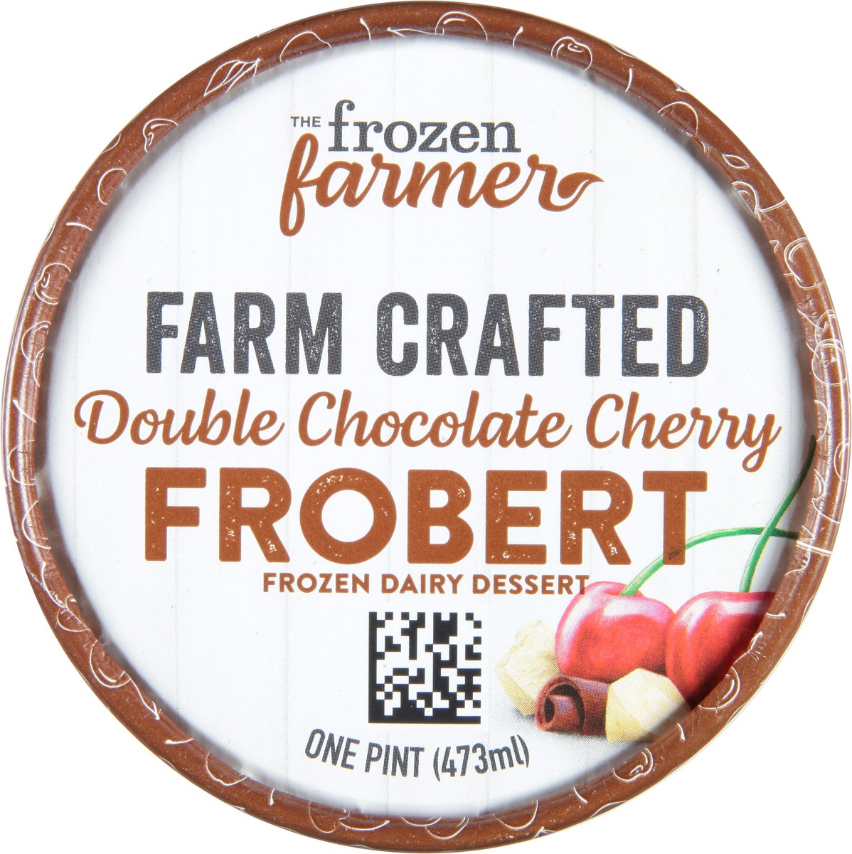 slide 9 of 9, The Frozen Farmer Farm Crafted Double Chocolate Cherry Frobert Frozen Dairy Dessert 1 pt, 1 pint