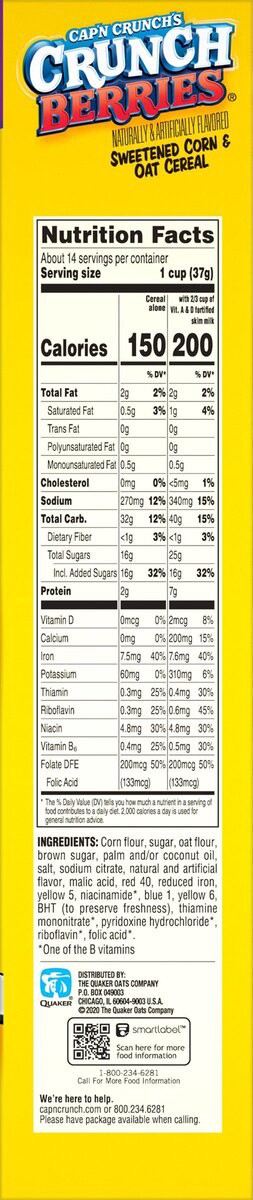 slide 3 of 10, Cap'n Crunch Cereal, 18.7 oz