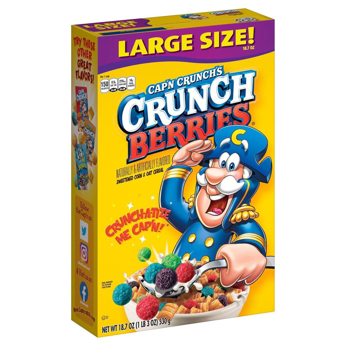 slide 5 of 10, Cap'n Crunch Cereal, 18.7 oz