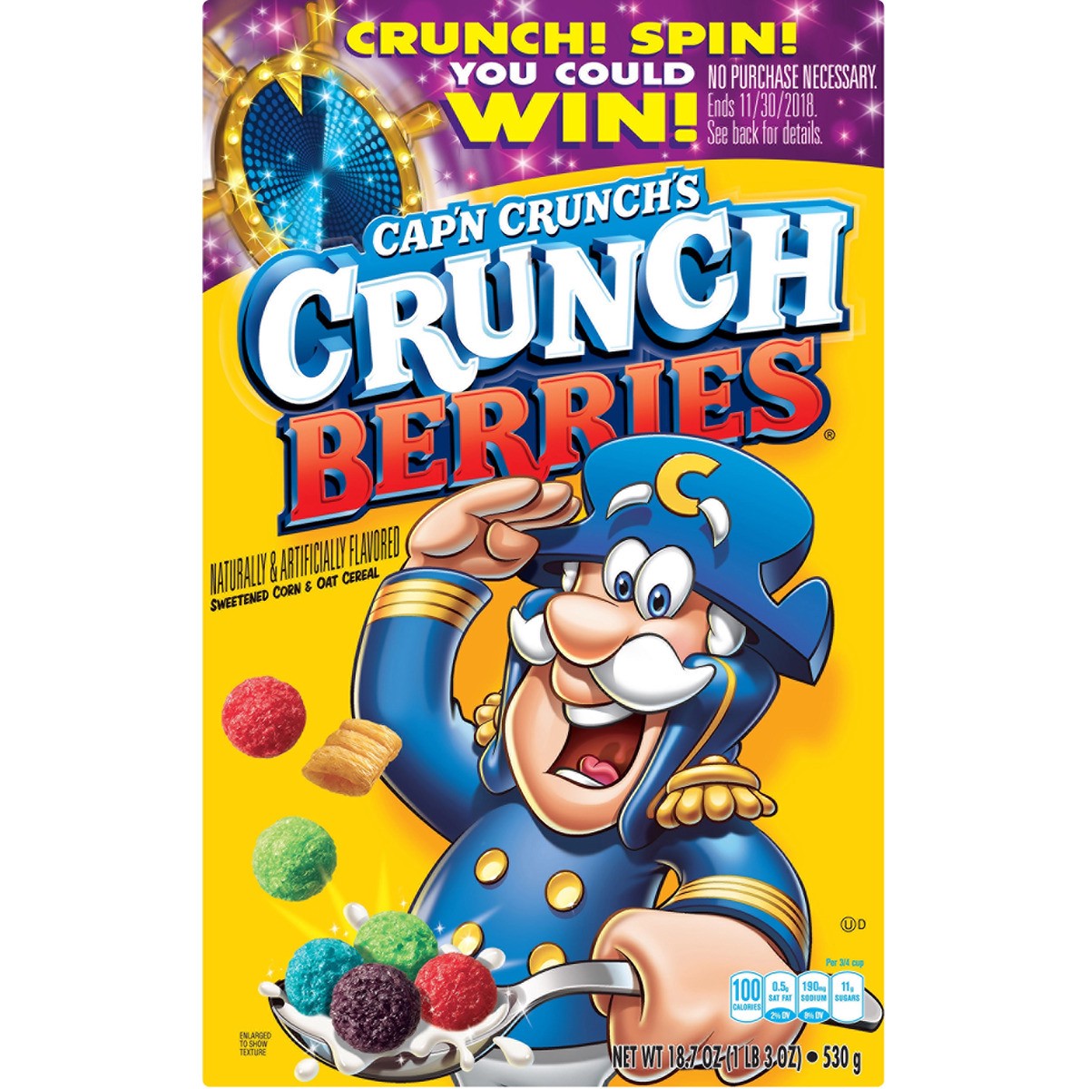 slide 1 of 10, Cap'n Crunch Cereal, 18.7 oz