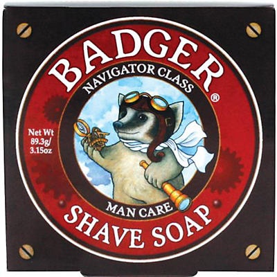 slide 1 of 1, Badger Man Care Shave Soap, 3.15 oz