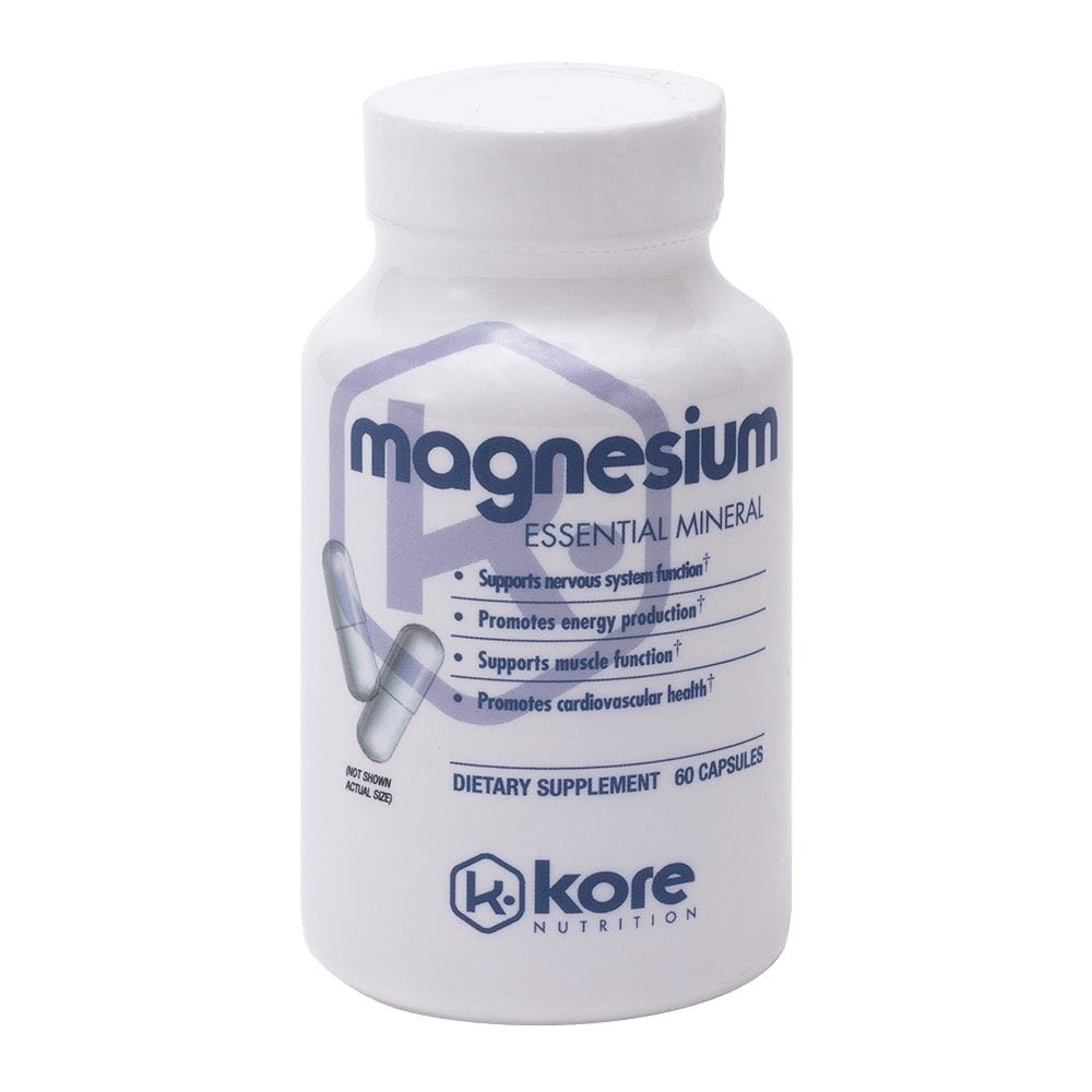 slide 1 of 1, Kore Nutrition Magnesium Capsules, 60 ct