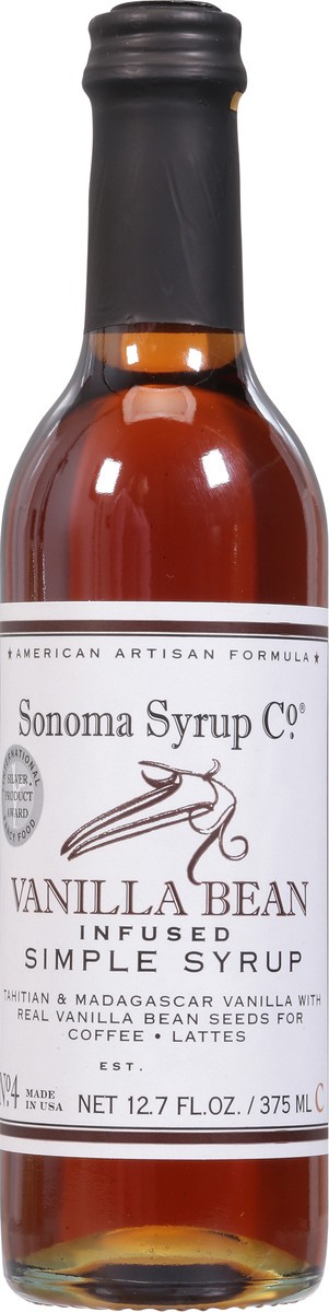 slide 13 of 13, Sonoma Syrup Co. Vanilla Bean Infused Simple Syrup 12.7 fl oz, 1 ct