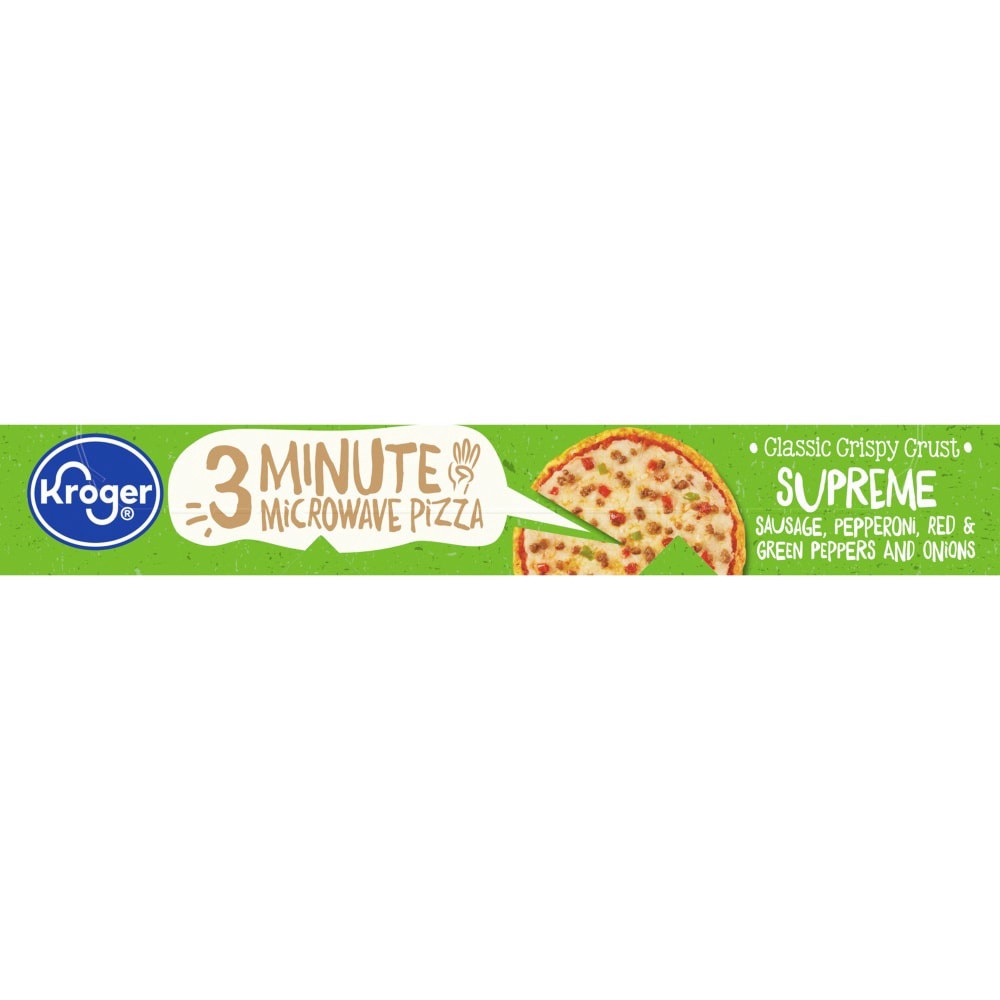 slide 2 of 2, Kroger 3 Minute Microwave Supreme Pizza, 7.2 oz