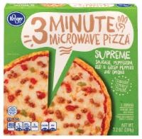 slide 1 of 2, Kroger 3 Minute Microwave Supreme Pizza, 7.2 oz