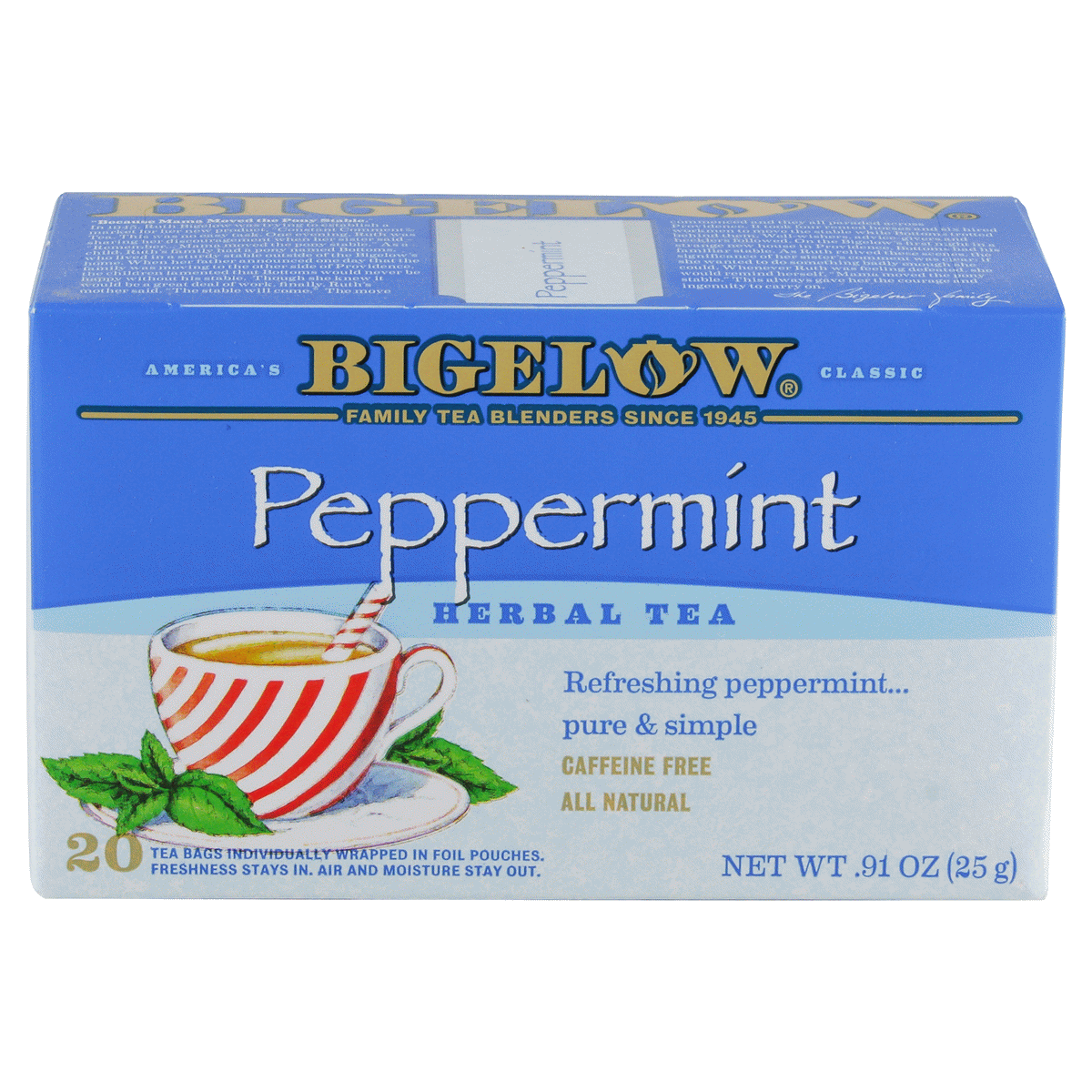 slide 1 of 7, Bigelow Peppermint Tea, 20 ct