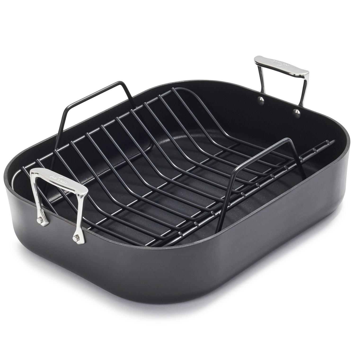 AllClad HA1 Nonstick Roasting Pan with Rack 16 in x 13 in Shipt