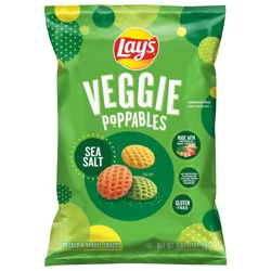 Lay's Veggie Poppables Potato & Veggie Snacks Sea Salt 5 Oz