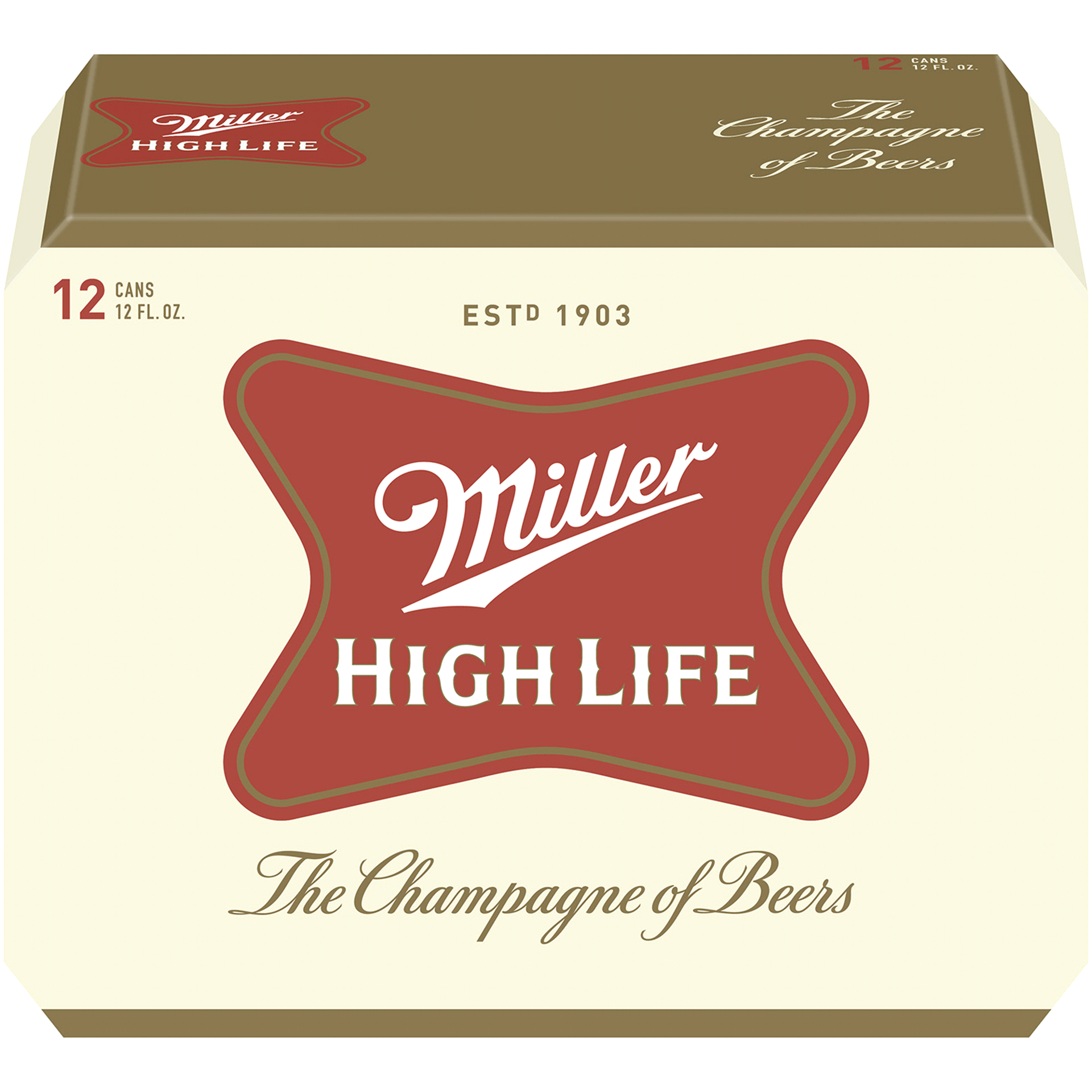 slide 11 of 13, Miller High Life Beer - 12pk/12 fl oz Cans, 12 ct; 12 fl oz