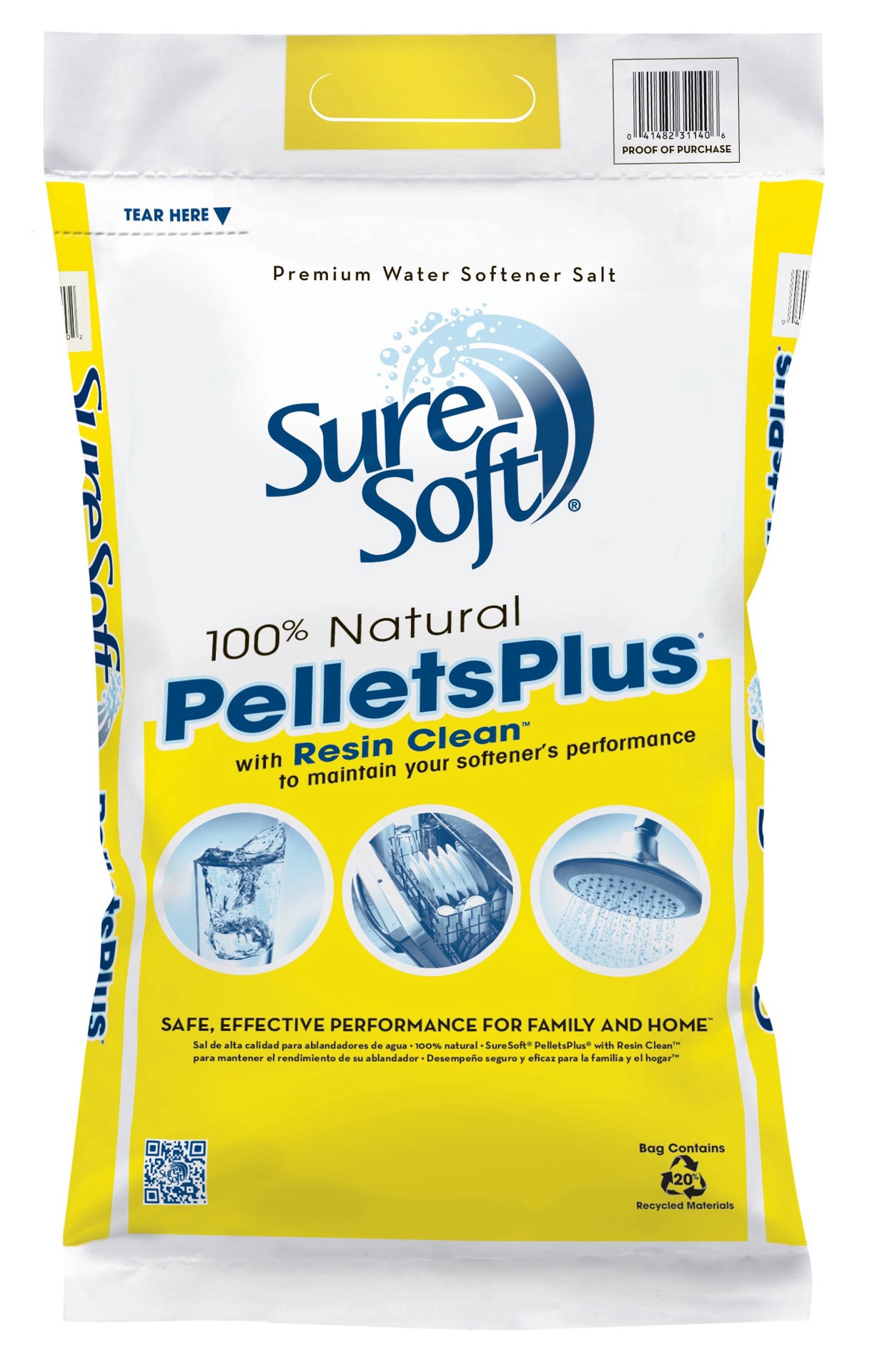 slide 1 of 6, SureSoft Pellets Plus Water Softener, 40 lb
