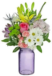 Bloom Haus Butterfly Blossoms Arrangement - Blue/Purple