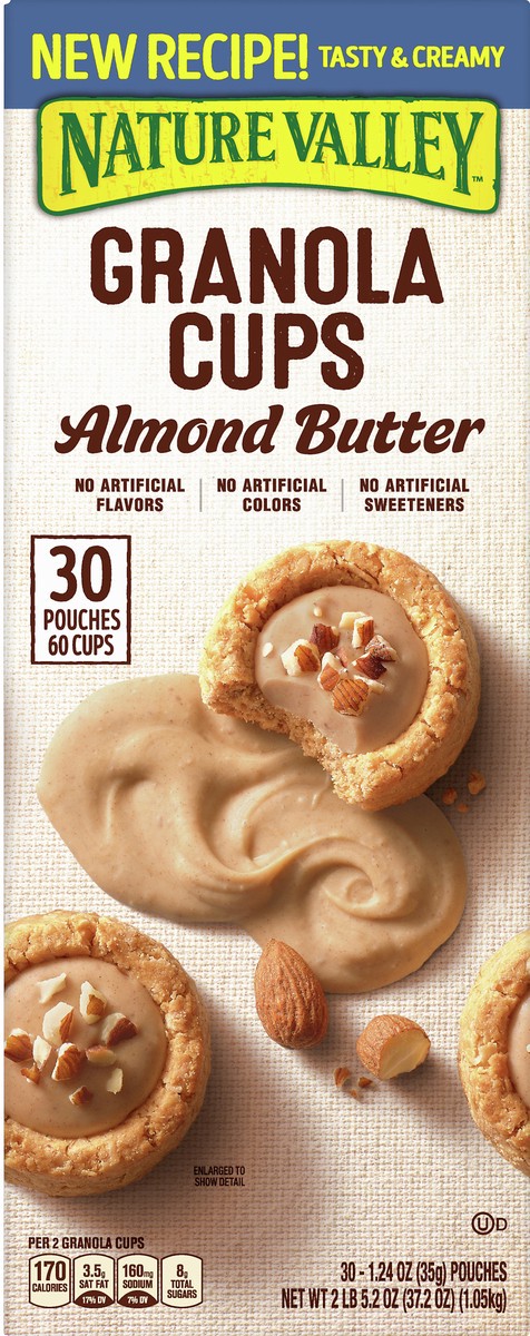 slide 6 of 12, Nature Valley Almond Butter Granola Cups 30 ea, 