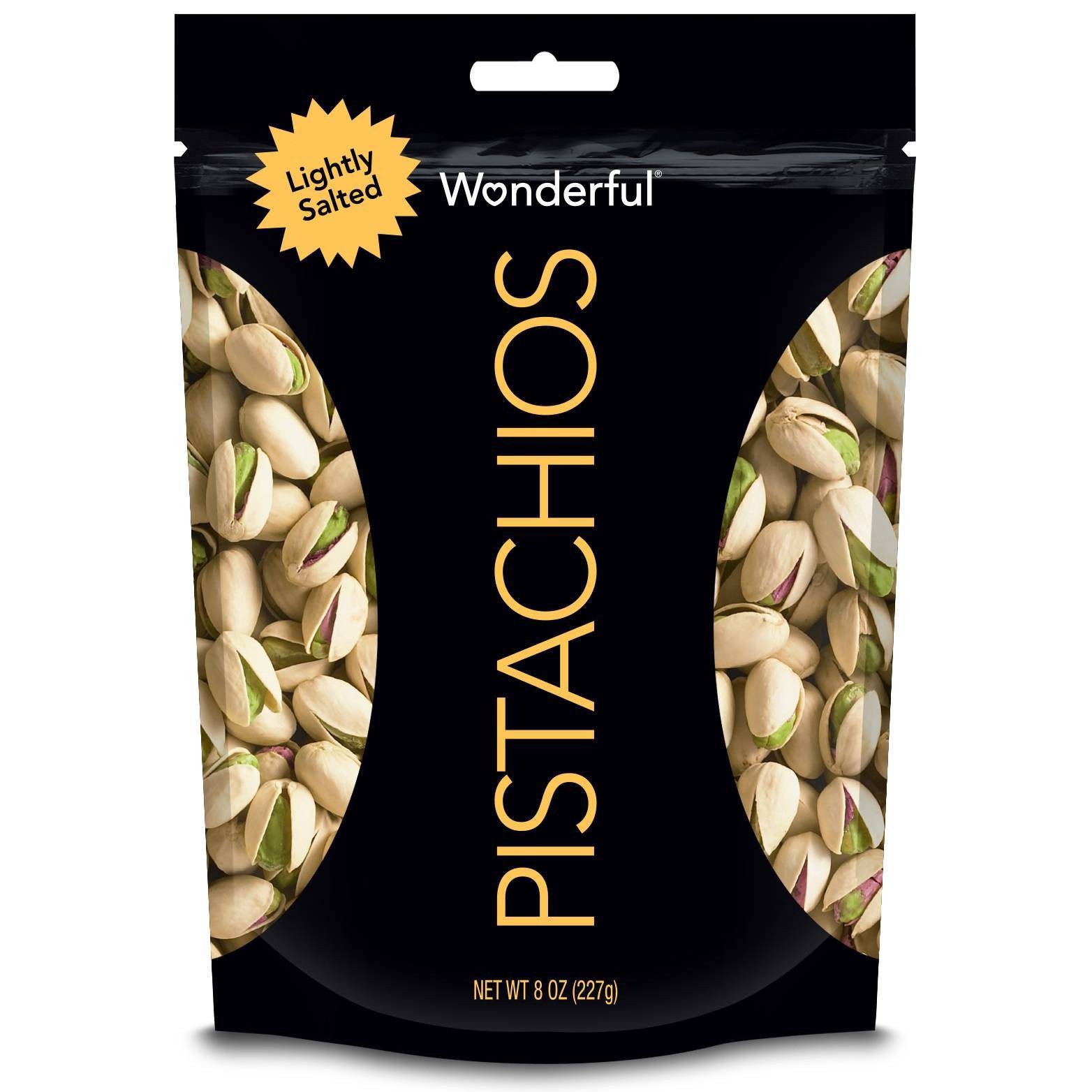 slide 1 of 1, Wonderful Lightly Salted Pistachios 8 oz, 8 oz