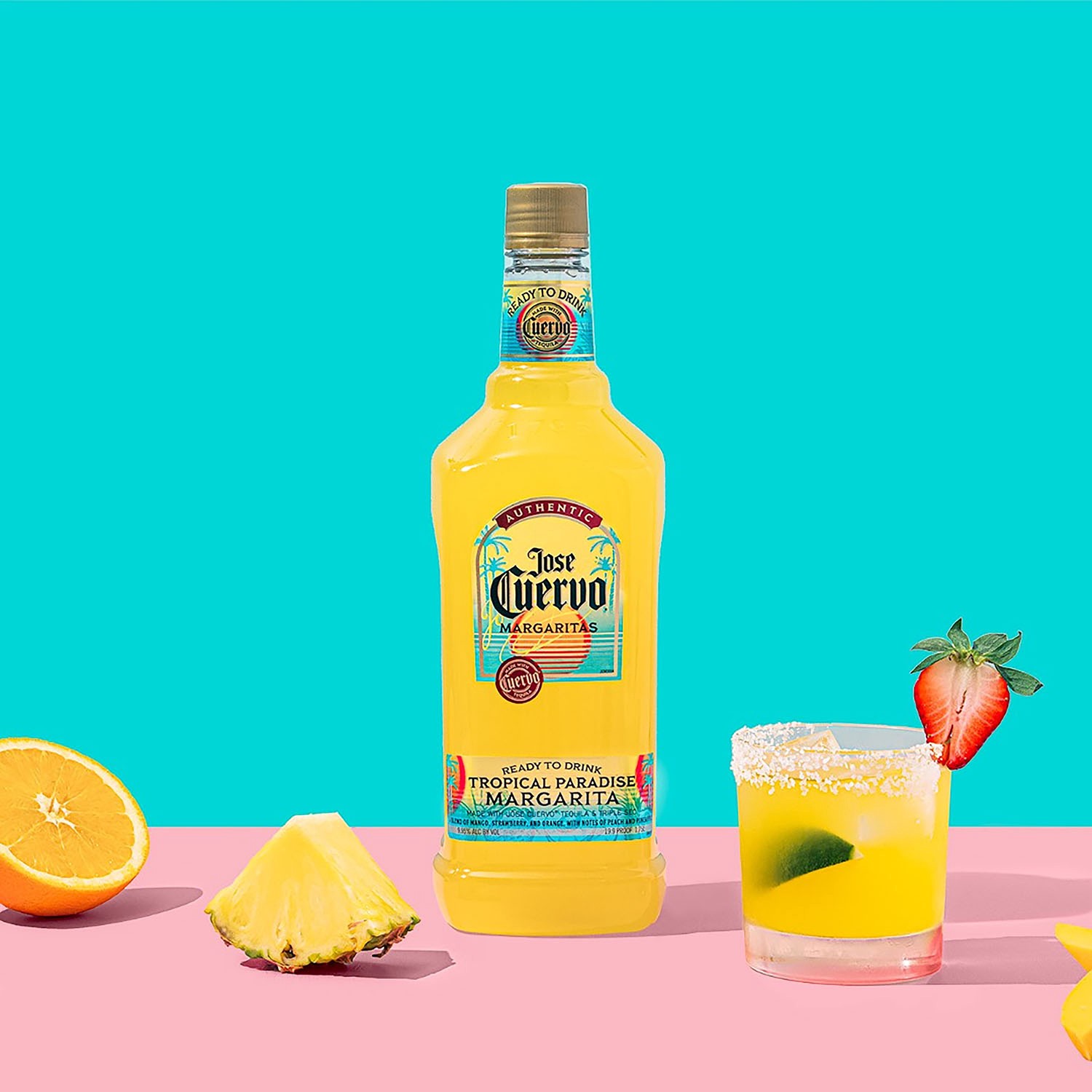 slide 3 of 9, Jose Cuervo Authentic Tropical Paradise Margatita Cocktail Mixer 1.75 l, 1.75 liter