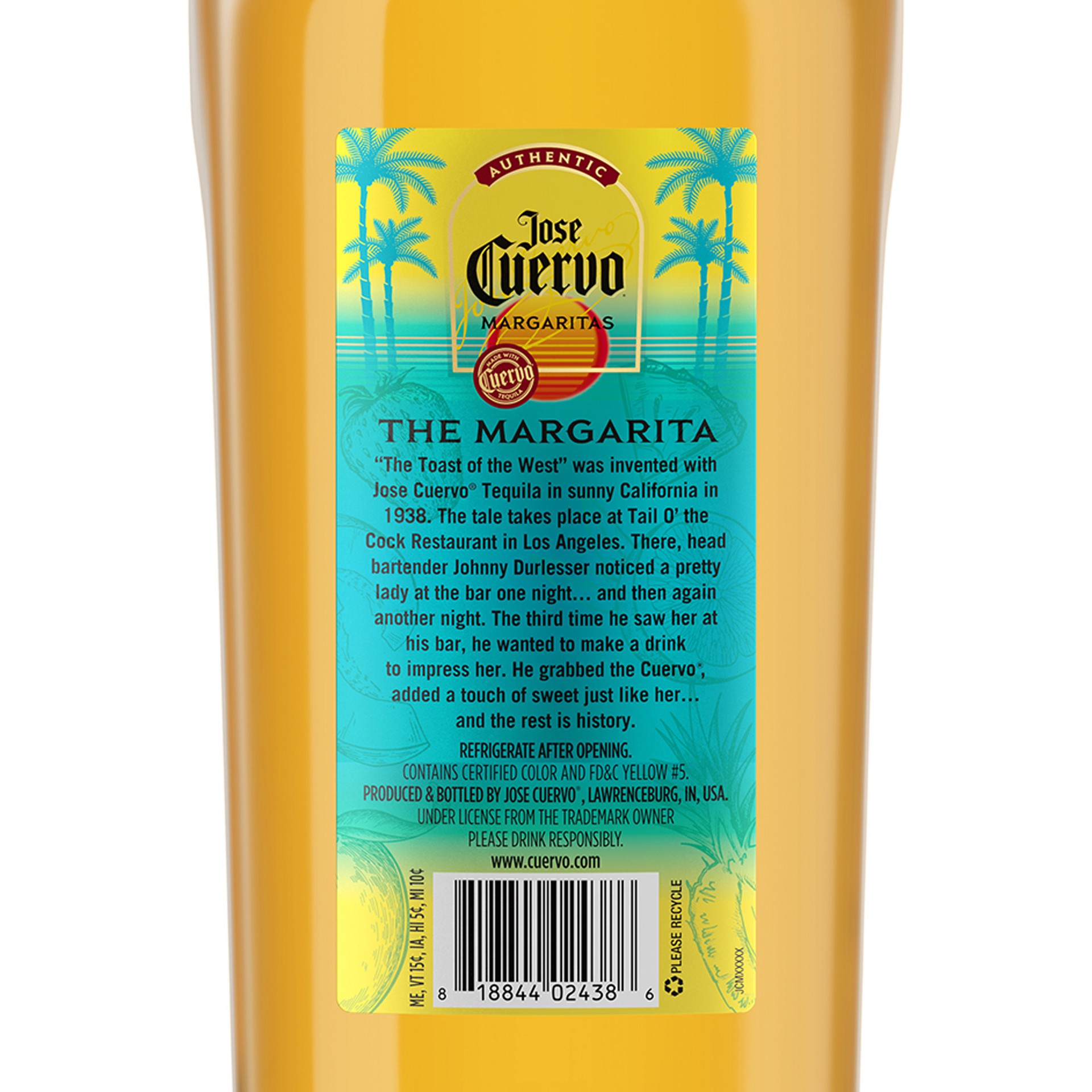 slide 5 of 9, Jose Cuervo Authentic Tropical Paradise Margatita Cocktail Mixer 1.75 l, 1.75 liter