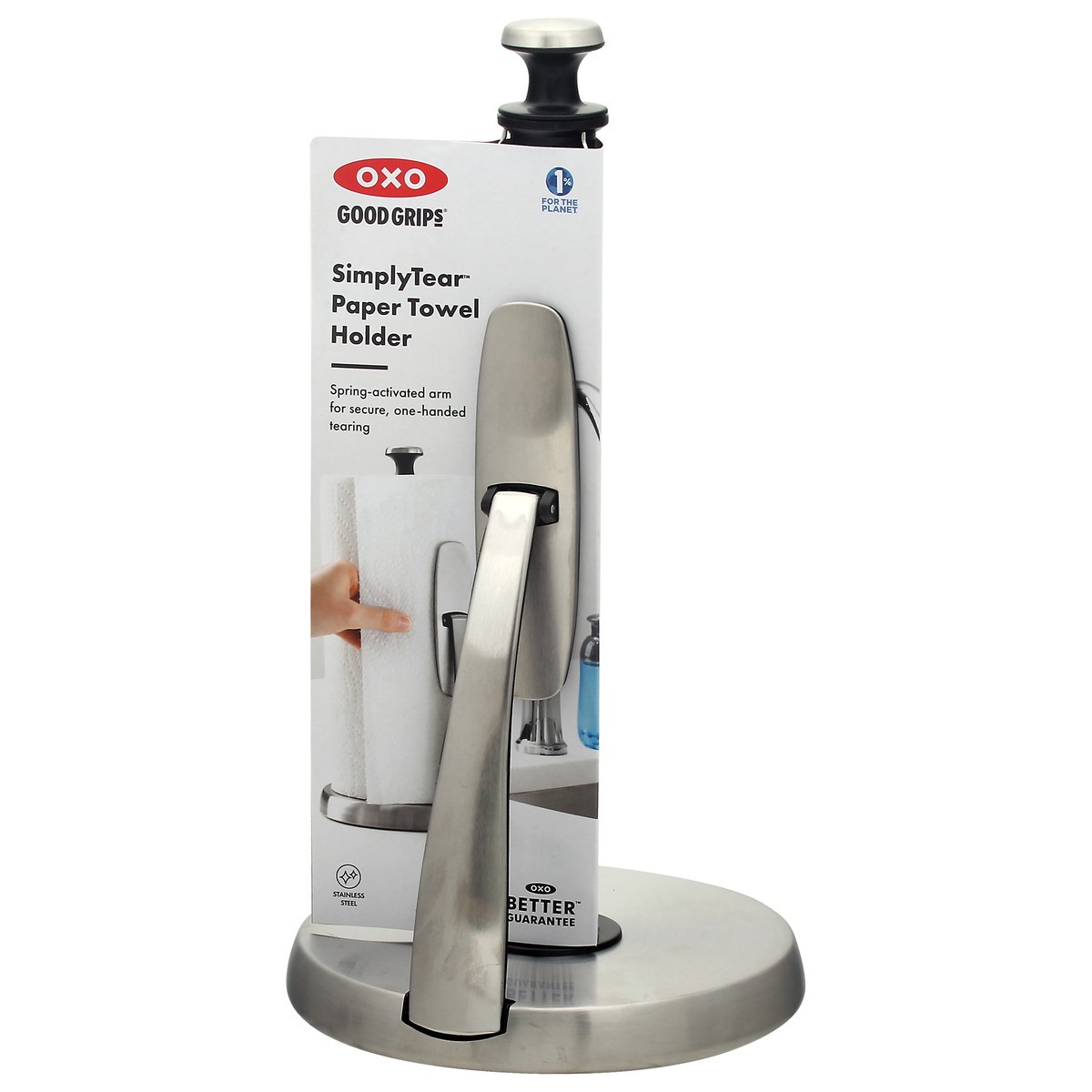 slide 9 of 10, OXO Good Grips SimplyTear Paper Towel Holder 1 ea, 1 ct
