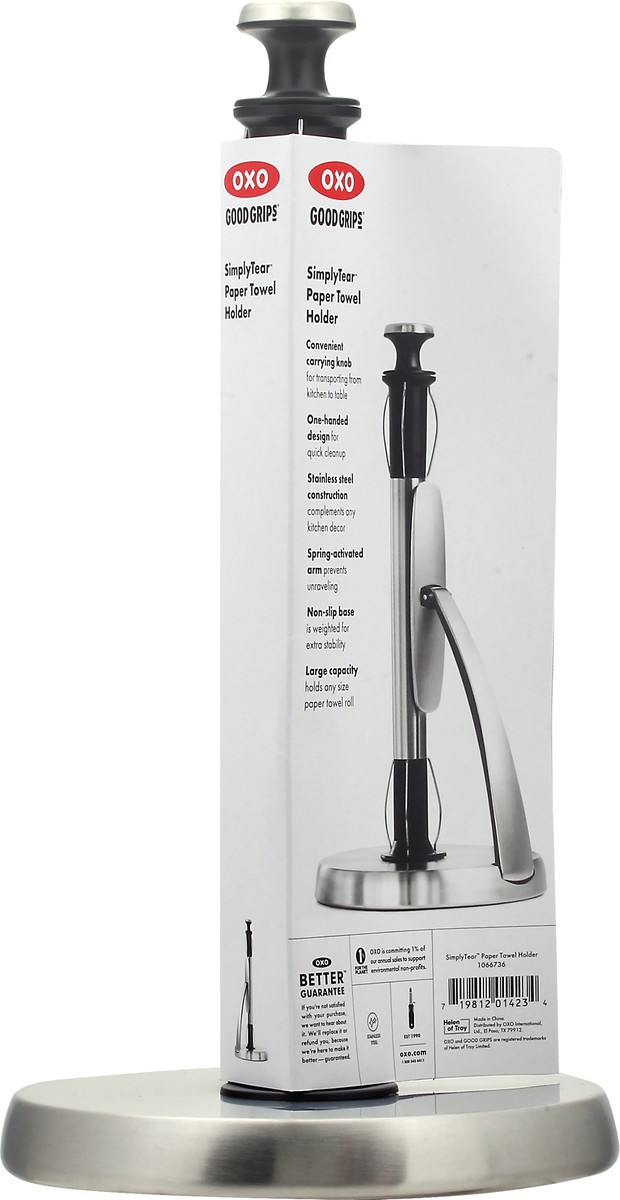 slide 2 of 10, OXO Good Grips SimplyTear Paper Towel Holder 1 ea, 1 ct