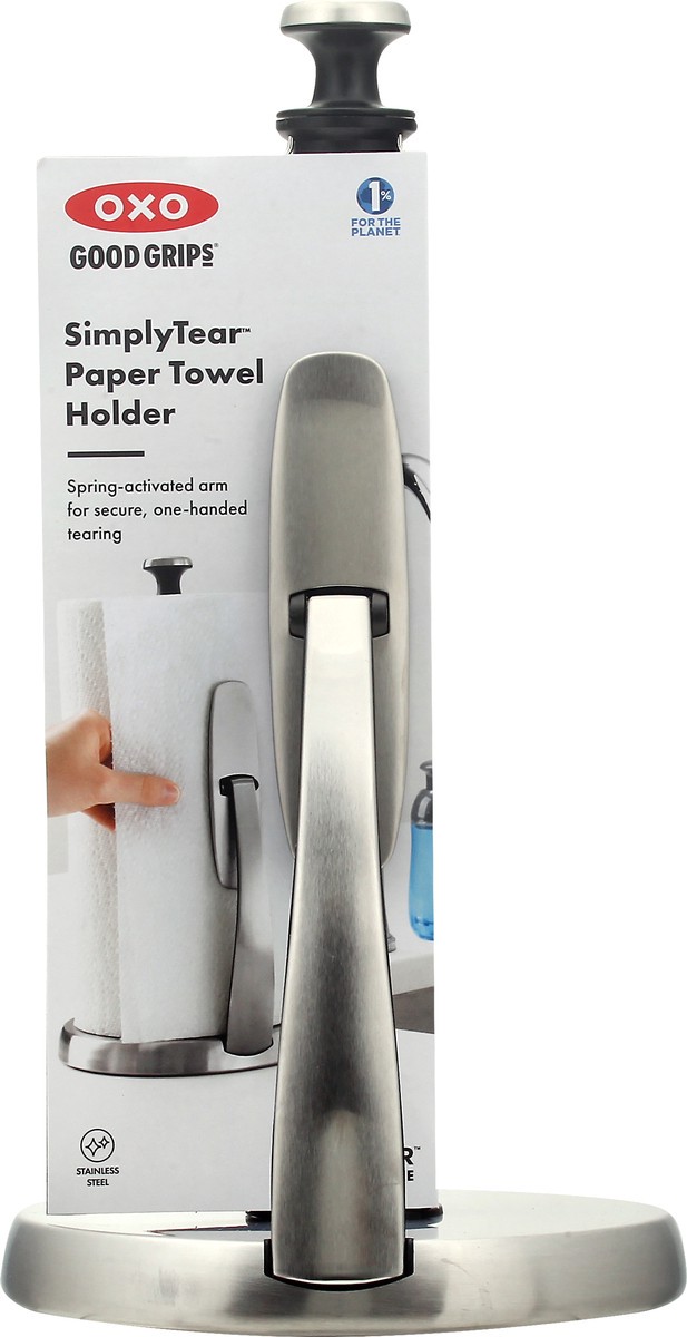 slide 10 of 10, OXO Good Grips SimplyTear Paper Towel Holder 1 ea, 1 ct