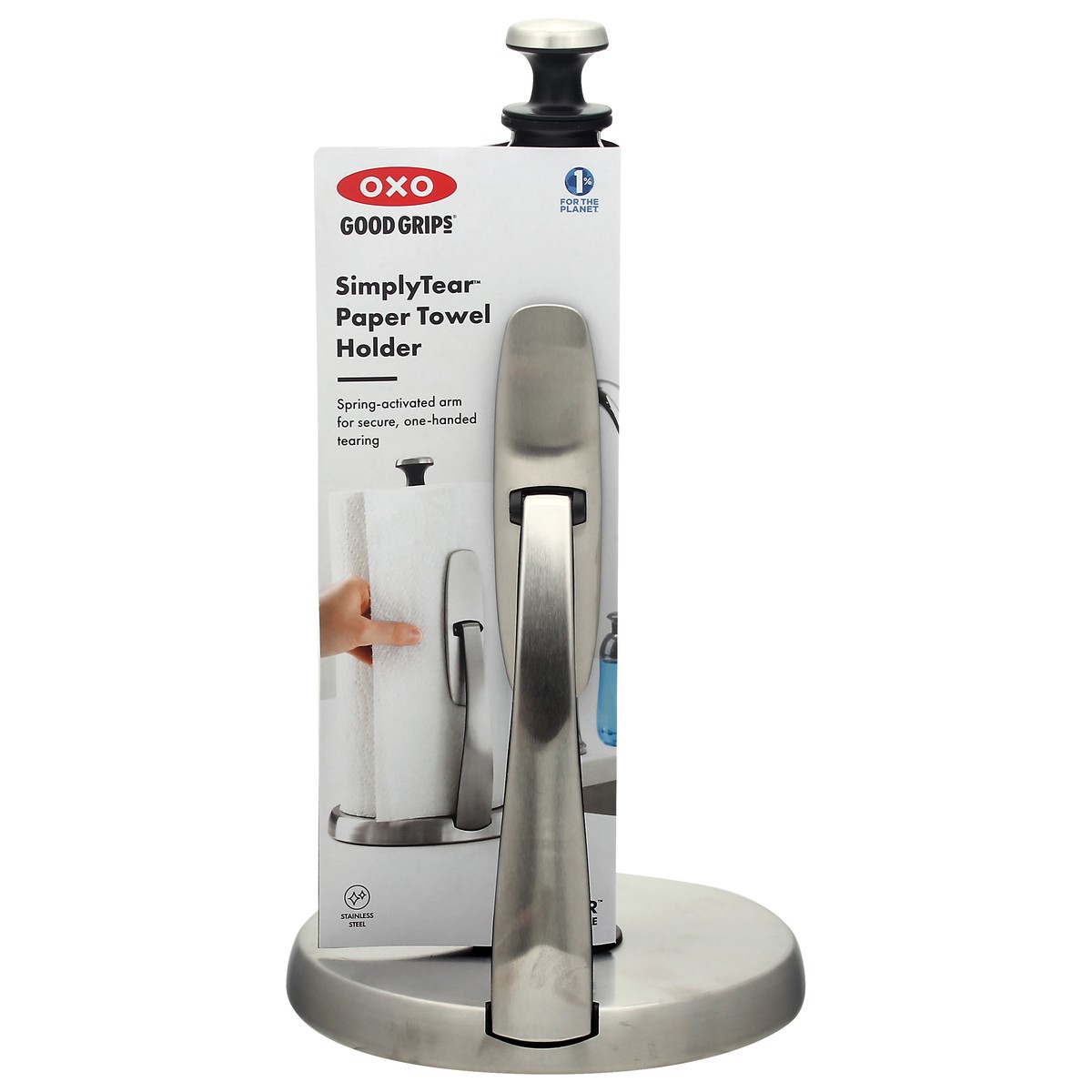slide 7 of 10, OXO Good Grips SimplyTear Paper Towel Holder 1 ea, 1 ct