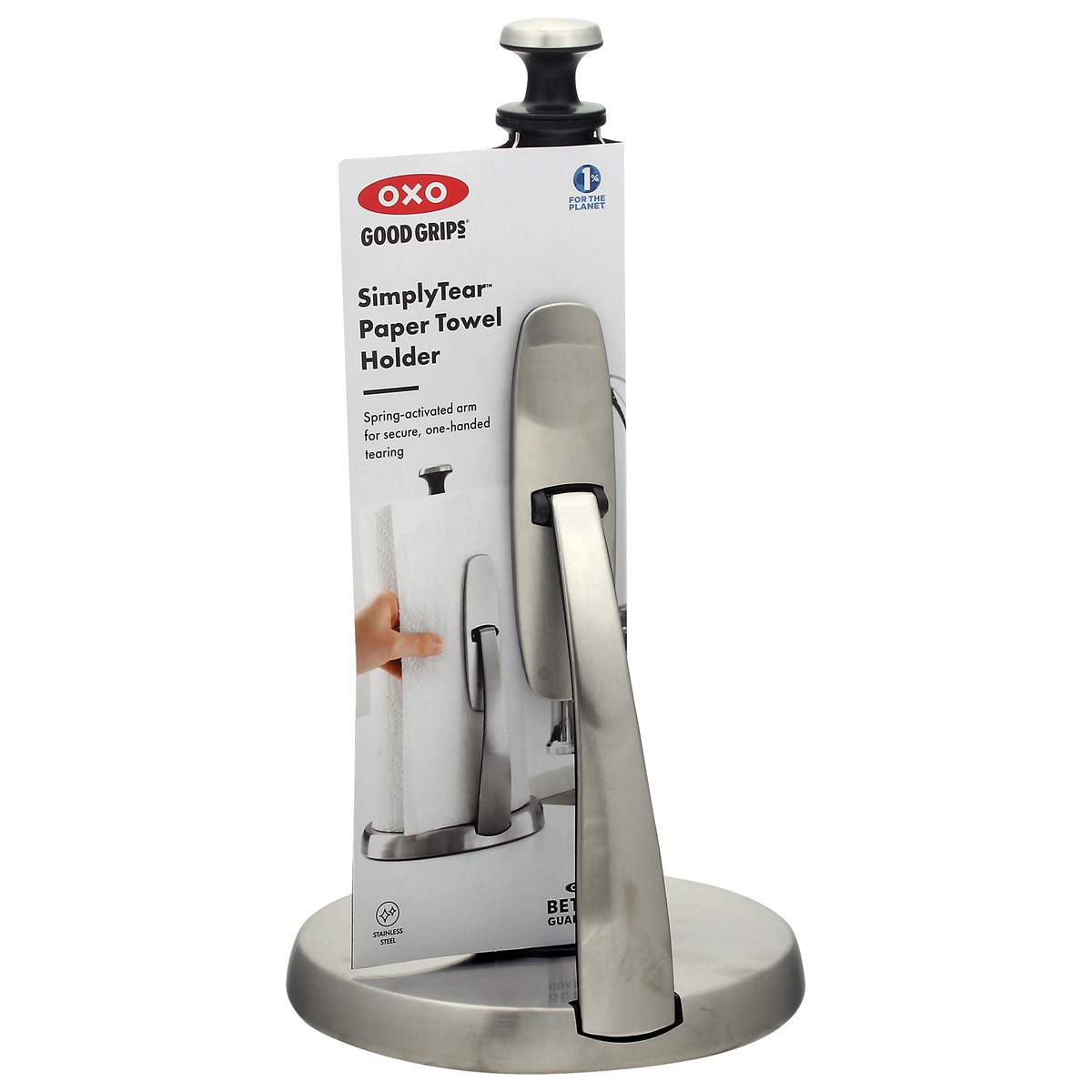 slide 8 of 10, OXO Good Grips SimplyTear Paper Towel Holder 1 ea, 1 ct