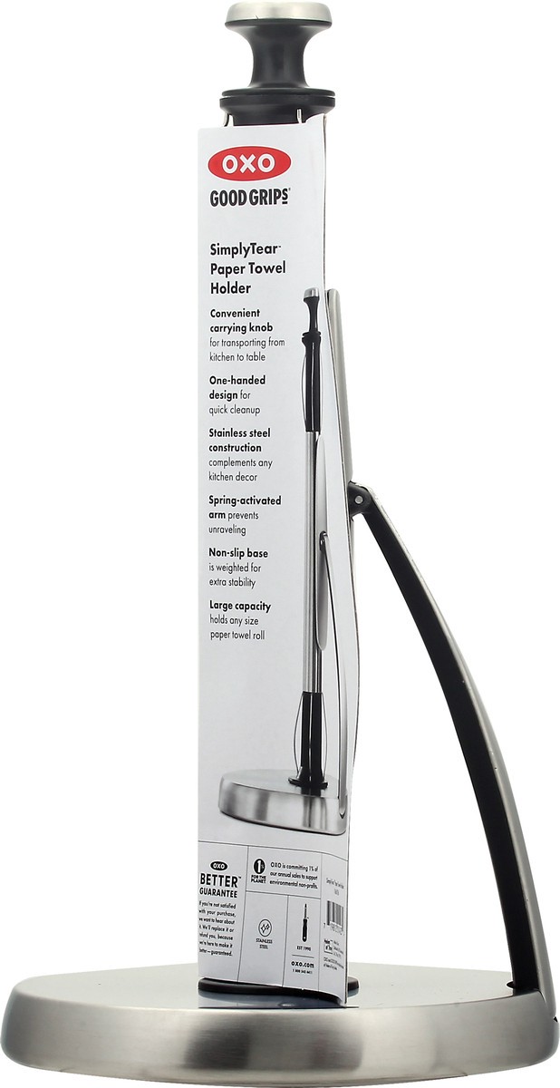 slide 3 of 10, OXO Good Grips SimplyTear Paper Towel Holder 1 ea, 1 ct