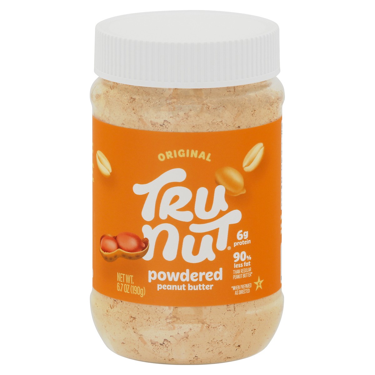 slide 1 of 9, Tru-Nut Powdered Original Peanut Butter 6.7 oz, 6.7 oz