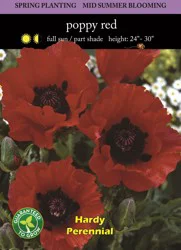 Oriental Poppy Red Seeds