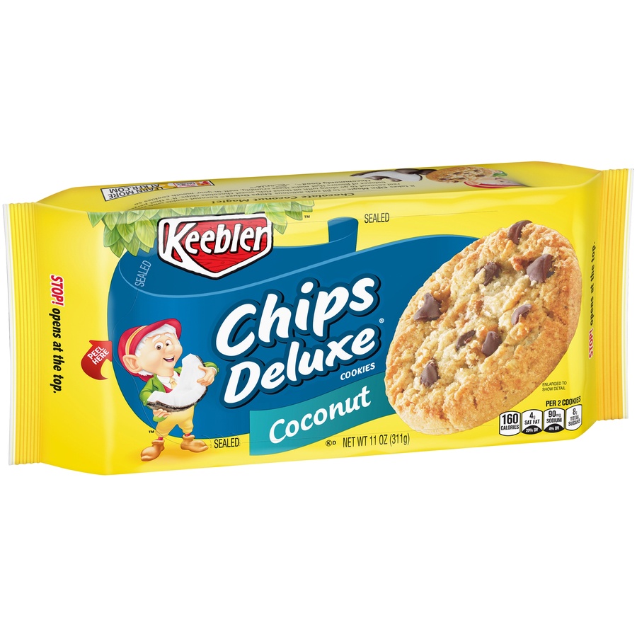 slide 2 of 4, Keebler Chips Deluxe Coconut Cookies, 11 oz
