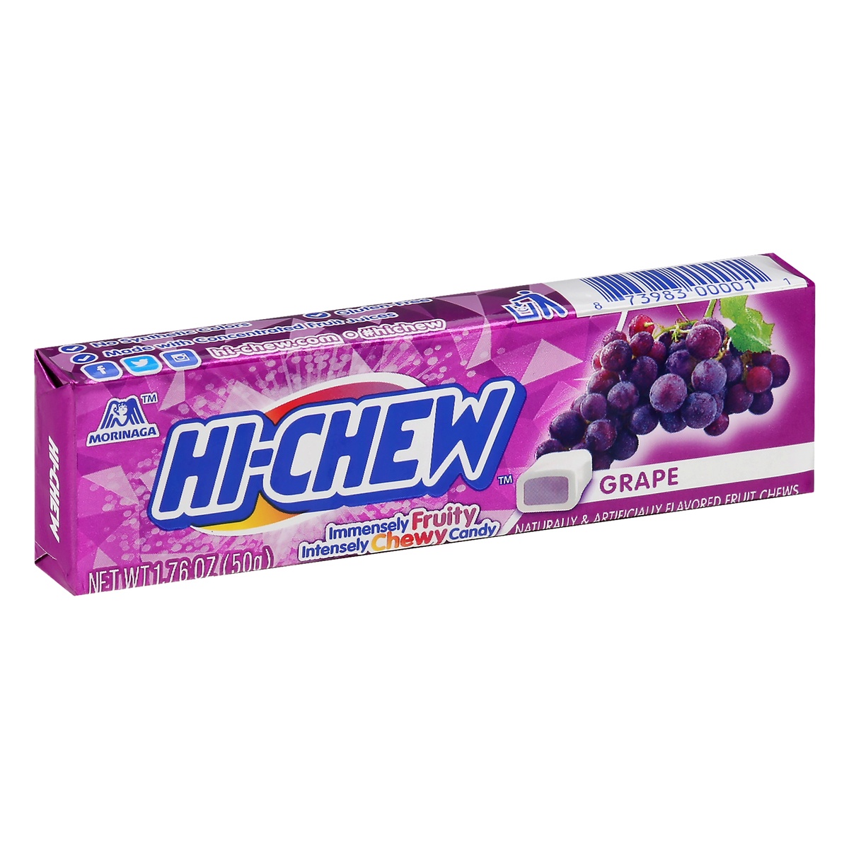 slide 2 of 11, Hi-Chew Fruit Chews, Grape, 1.76 oz