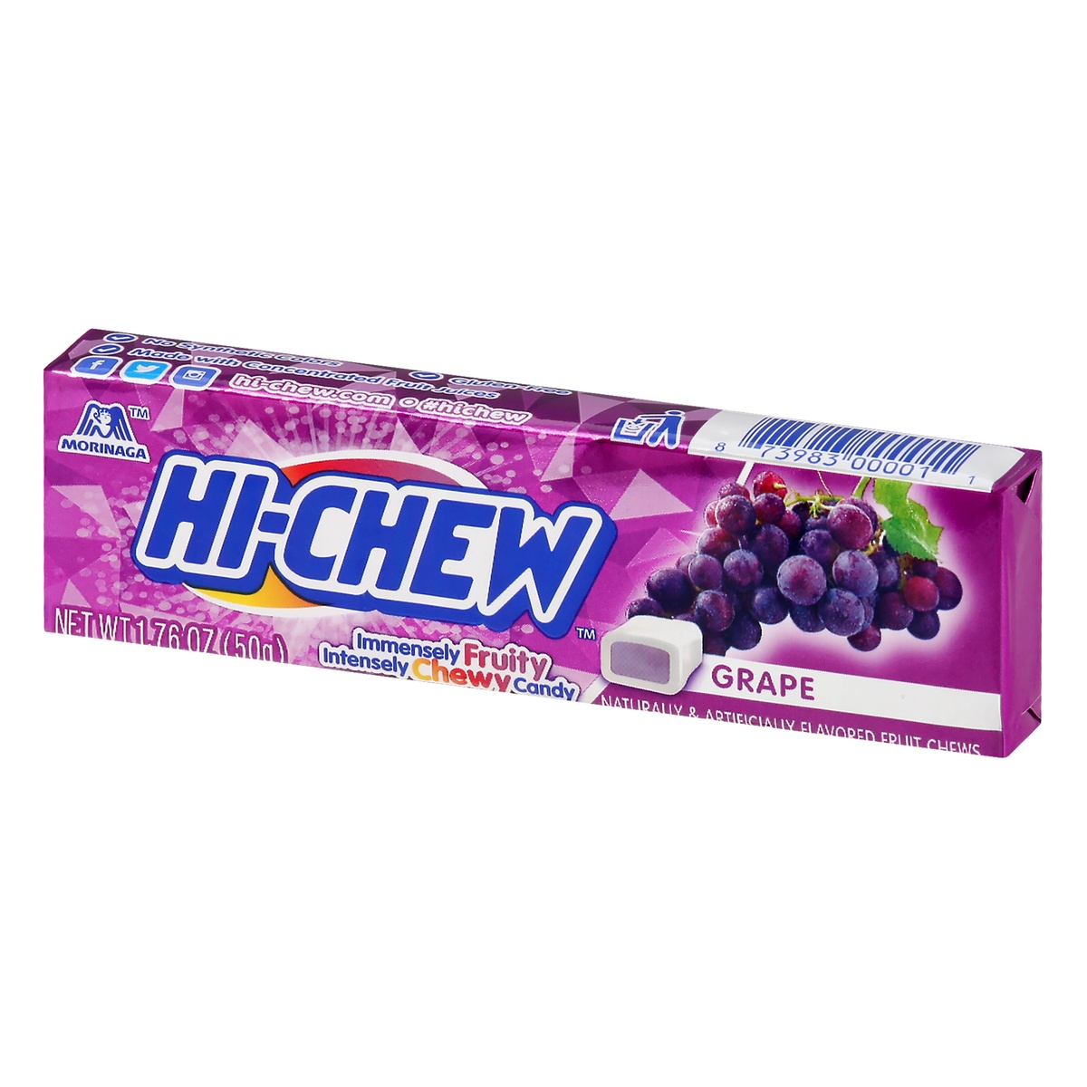 slide 3 of 11, Hi-Chew Fruit Chews, Grape, 1.76 oz