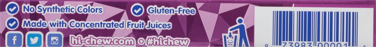 slide 9 of 13, Hi-Chew Grape Fruit Chews 1.76 oz, 1.76 oz