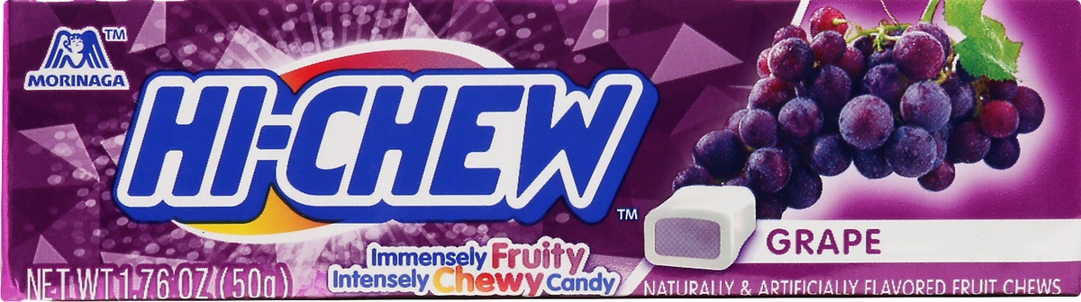 slide 9 of 11, Hi-Chew Fruit Chews, Grape, 1.76 oz