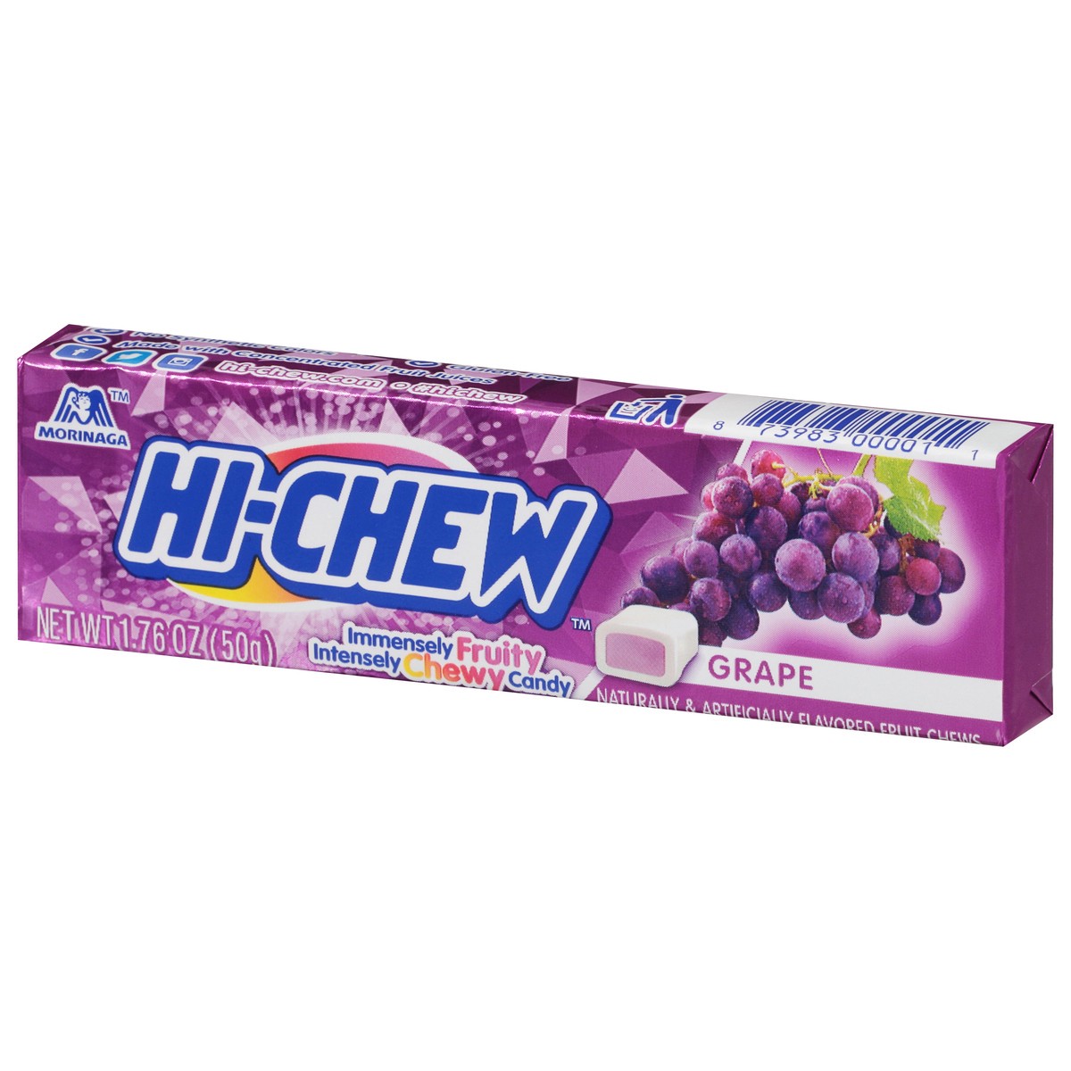 slide 2 of 13, Hi-Chew Grape Fruit Chews 1.76 oz, 1.76 oz