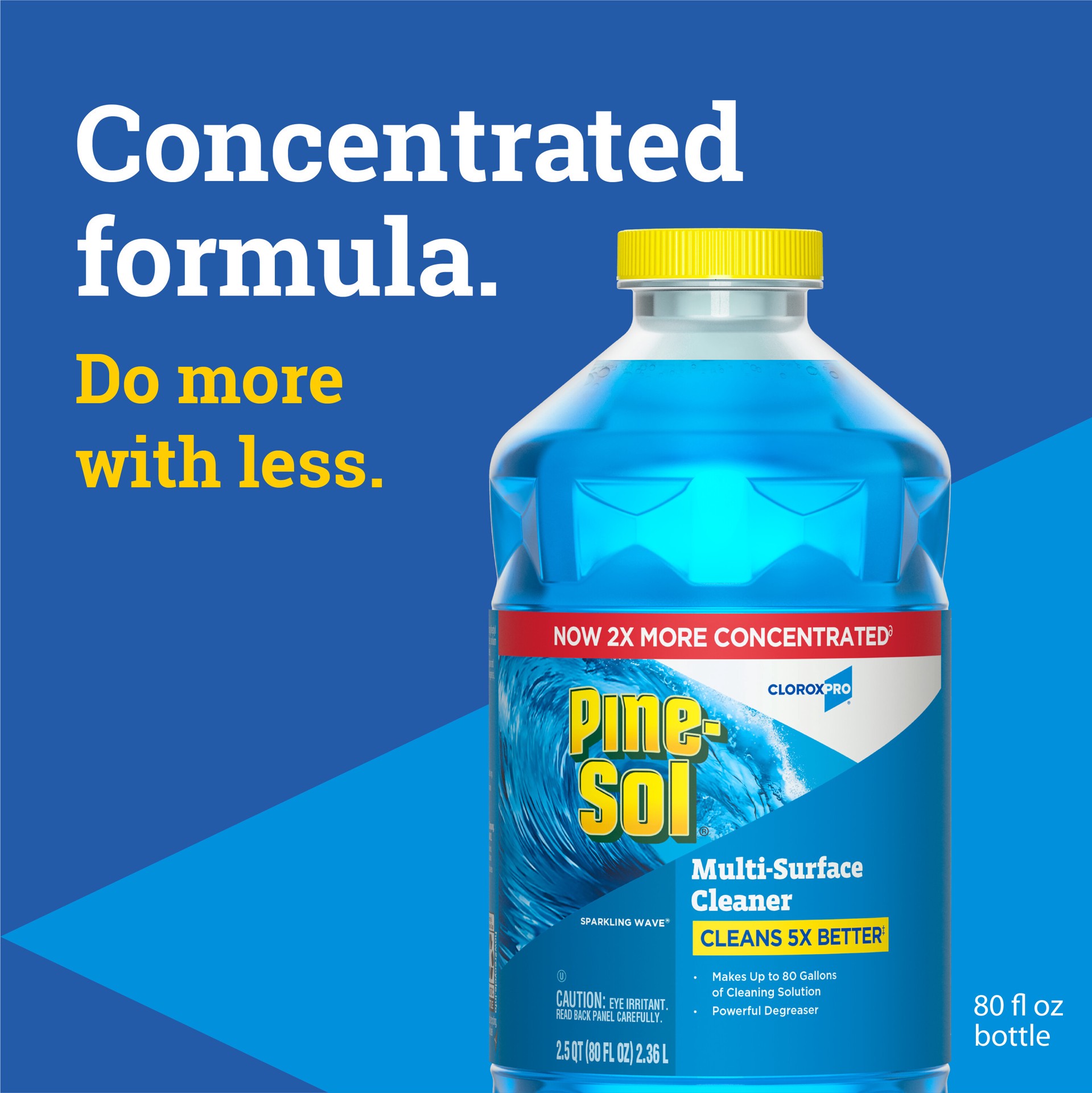 slide 2 of 5, Clorox Pro Pine Sol Cleaner Sparkling Wave, 80 oz