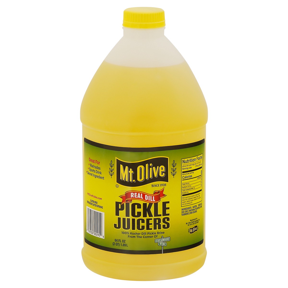 slide 1 of 9, Mt. Olive Real Dill Pickle Juicers 64 fl oz, 64 fl oz
