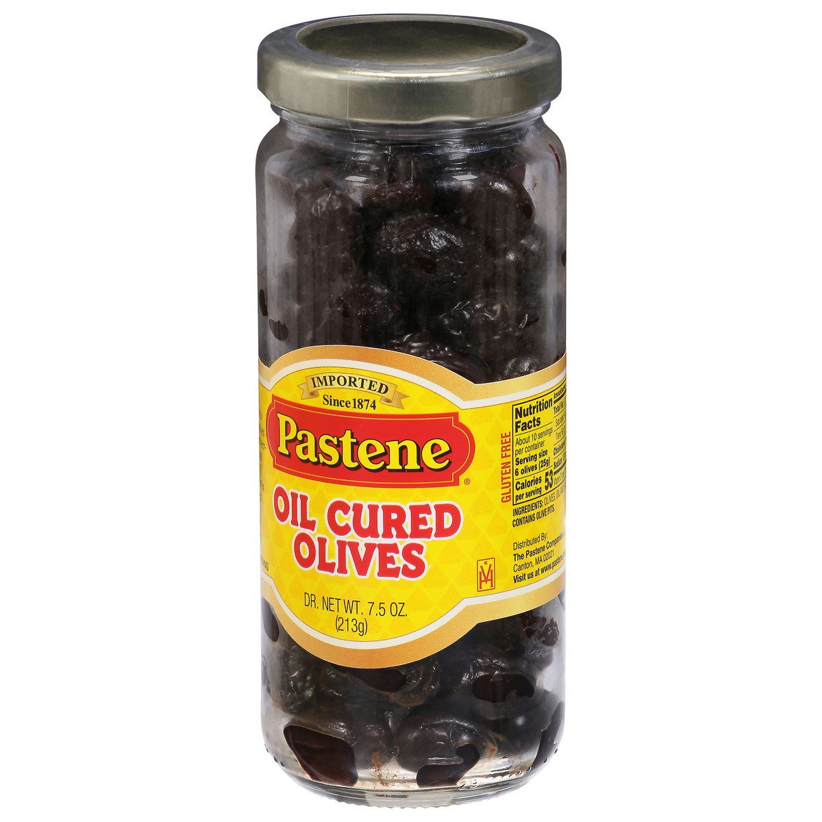 slide 4 of 9, Pastene Oil Cured Olives, 7.5 oz