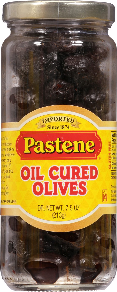 slide 5 of 9, Pastene Oil Cured Olives, 7.5 oz