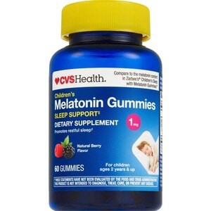 slide 1 of 1, CVS Health Children's Melatonin 1 Mg Gummies, Mixed Berry, 60 Ct, 1 ct