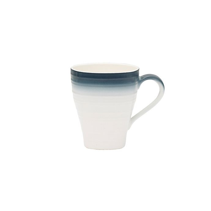 slide 1 of 1, Mikasa Swirl Ombre Square Mug - Blue, 1 ct