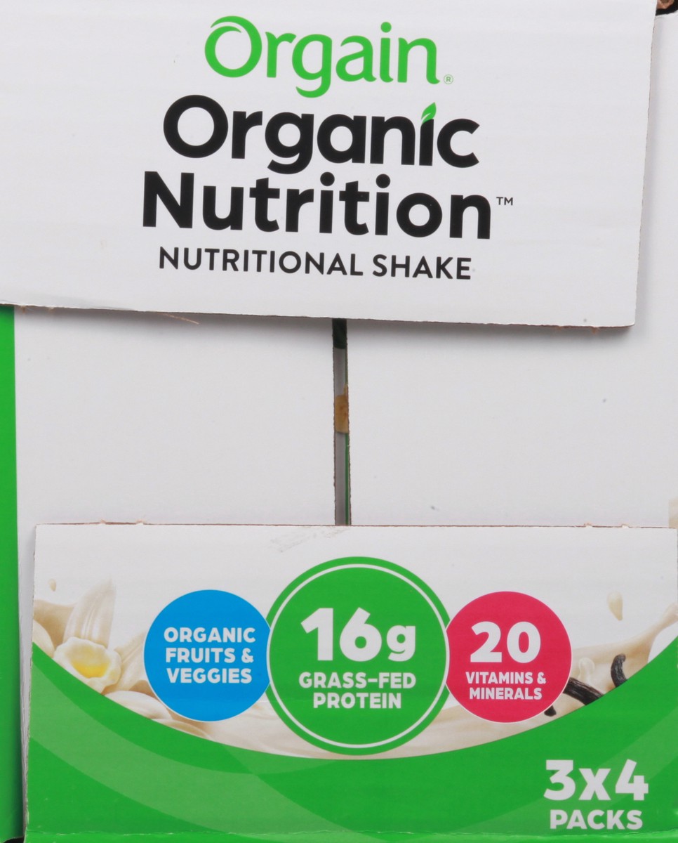 slide 9 of 9, Orgain Organic Nutrition Shake, Grass Fed Protein, Vanilla Bean - 132 fl oz, 132 fl oz