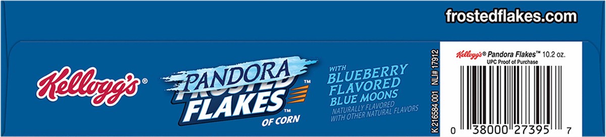 slide 7 of 10, Frosted Flakes Kellogg's Frosted Flakes Avatar Breakfast Cereal, Pandora Cereal, Kids Snacks, Original with Blueberry Flavored Blue Moons, 10.2oz, 1 Box, 10.2 oz
