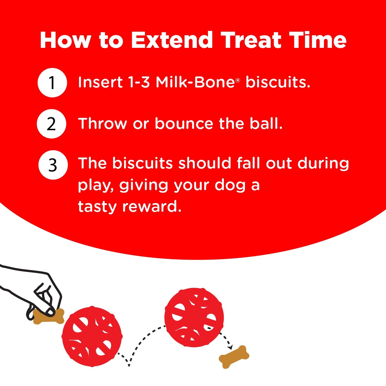 slide 4 of 4, Milk-Bone Active Ball Medium Dog, 1 ct