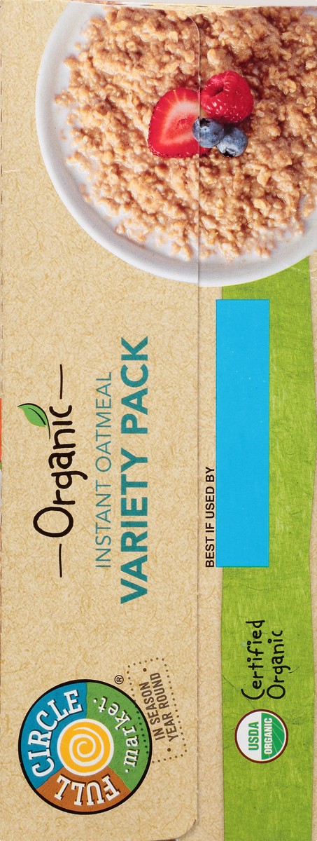 slide 12 of 14, Full Circle Market Organic Variety Pack Instant Oatmeal 8 ea, 8 ct