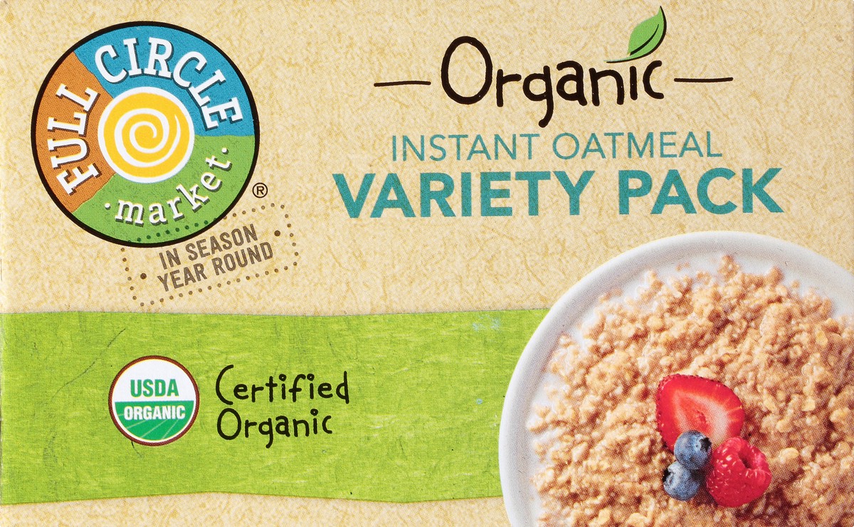 slide 5 of 14, Full Circle Market Organic Variety Pack Instant Oatmeal 8 ea, 8 ct
