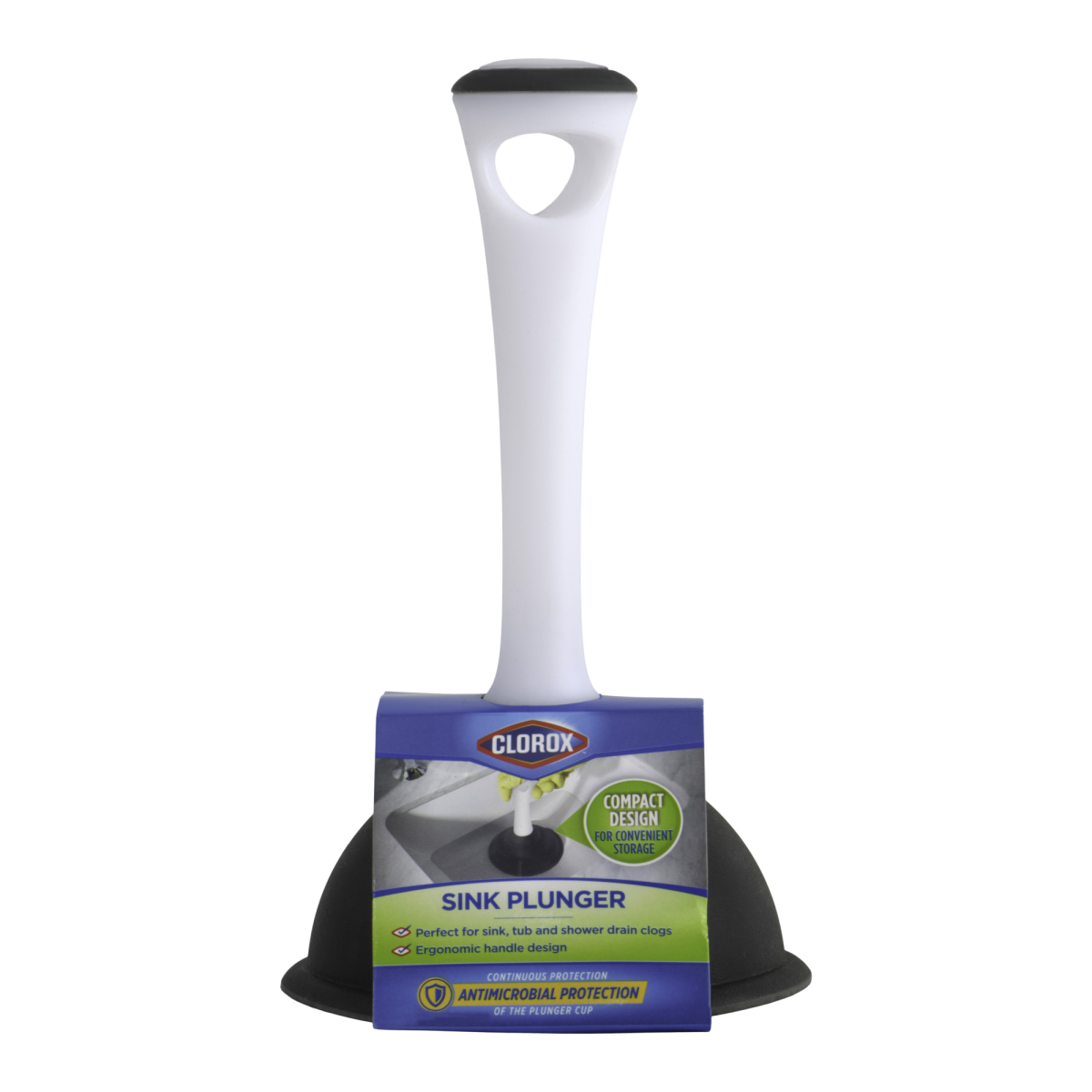 slide 1 of 13, Liquid-Plumr Clorox Sink Plunger, 1 ct