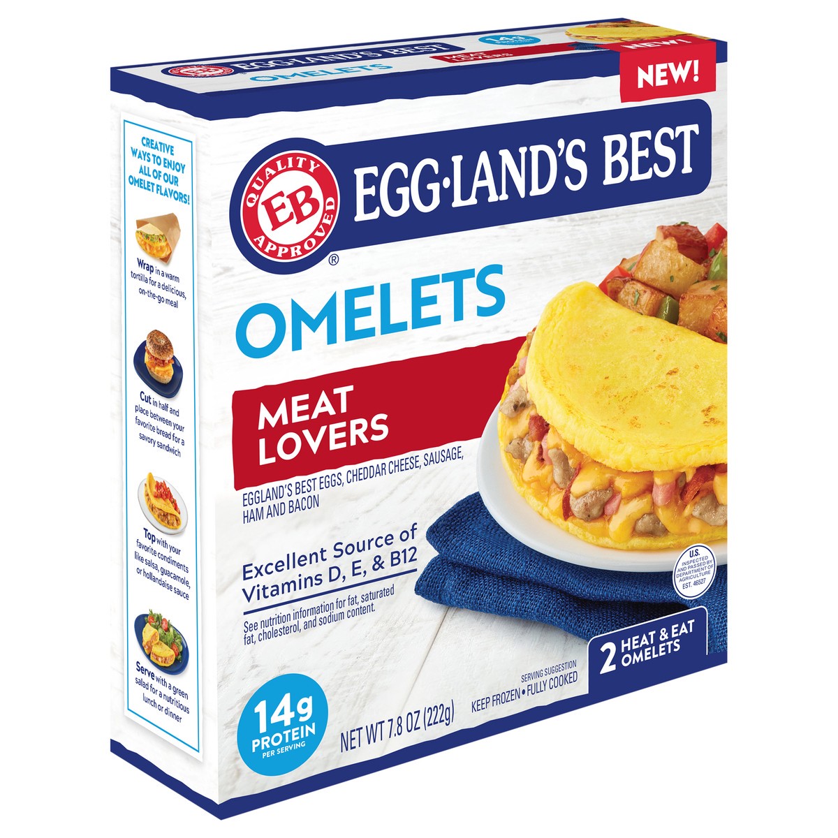 slide 6 of 10, Eggland's Best Meat Lover Omelet 7.8 Ounces, 7.8 oz